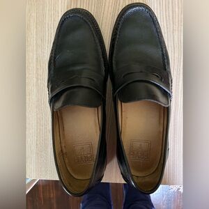 Black Leather Men's Frye Loafers